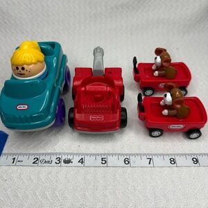 Fisher‎ Price Little People Car Truck Wagons and Dogs Vintage Lot of 4